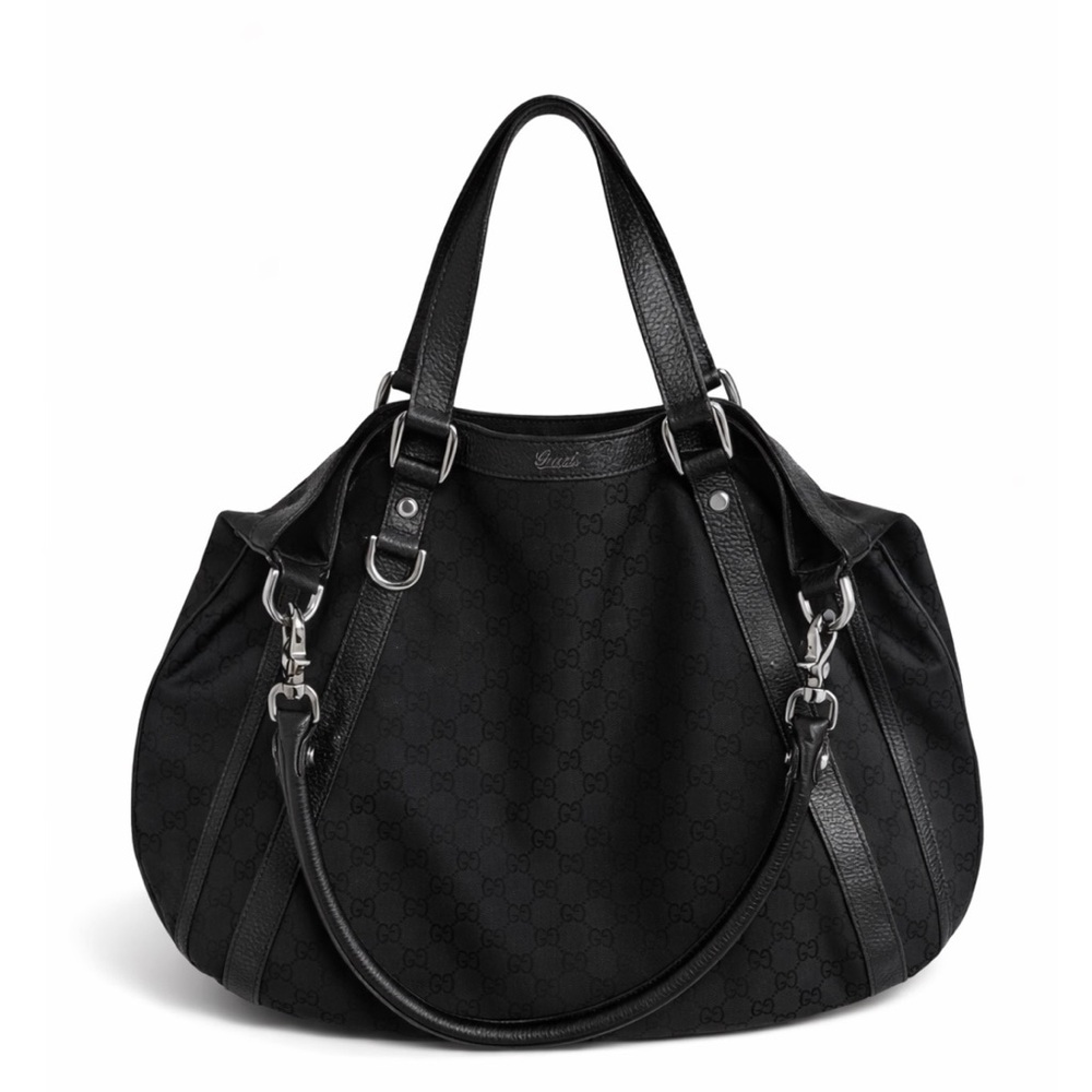 Gucci Black Monogram Shoulder Bag